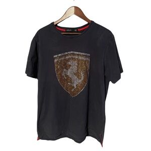 Hudson Ferrari Emblem Dark Blue Tee Size XXL | Statement Streetwear | Free Ship